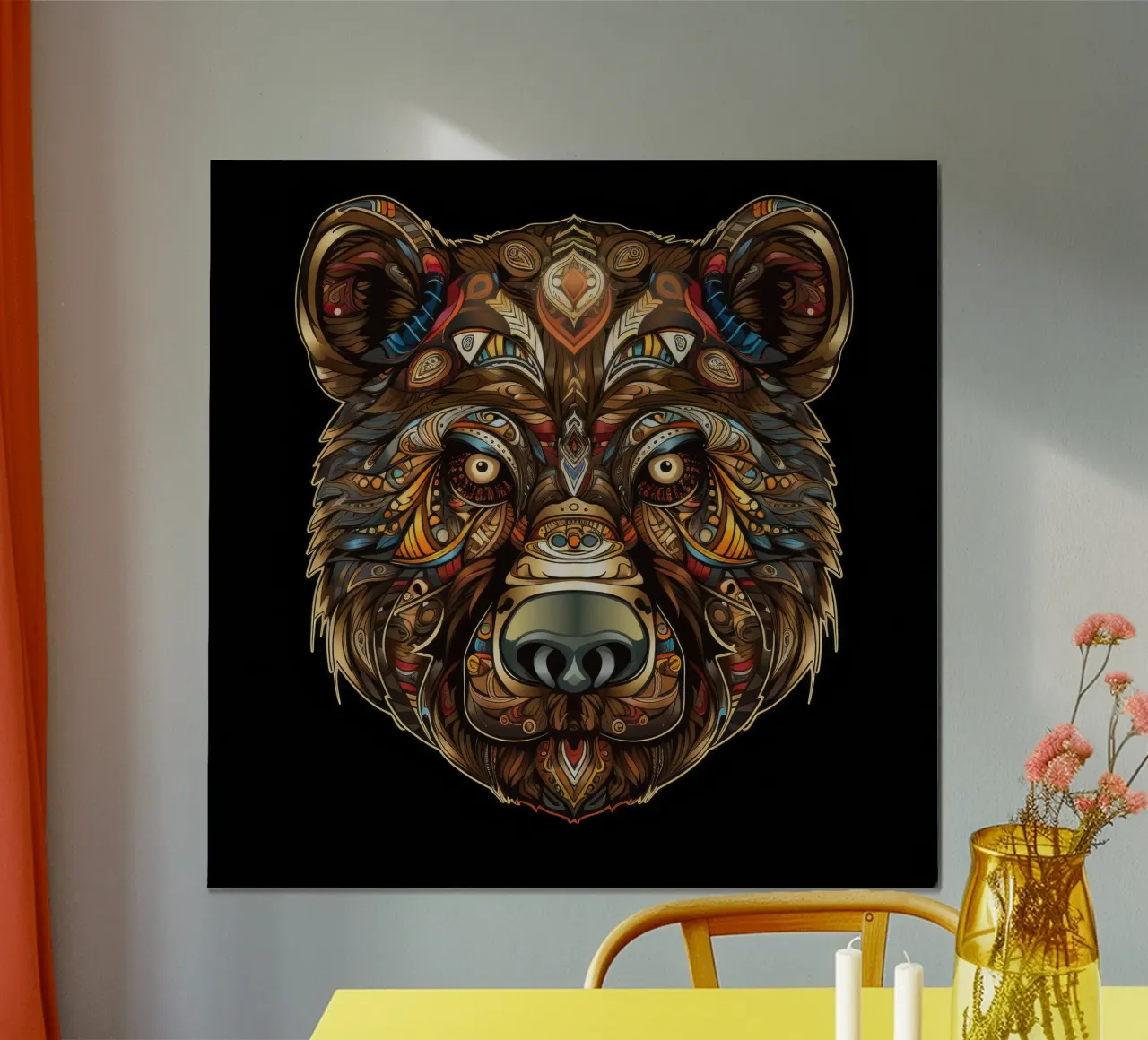 Tatoo Orso Marrone carta hahnemühle da Animal Portraits
