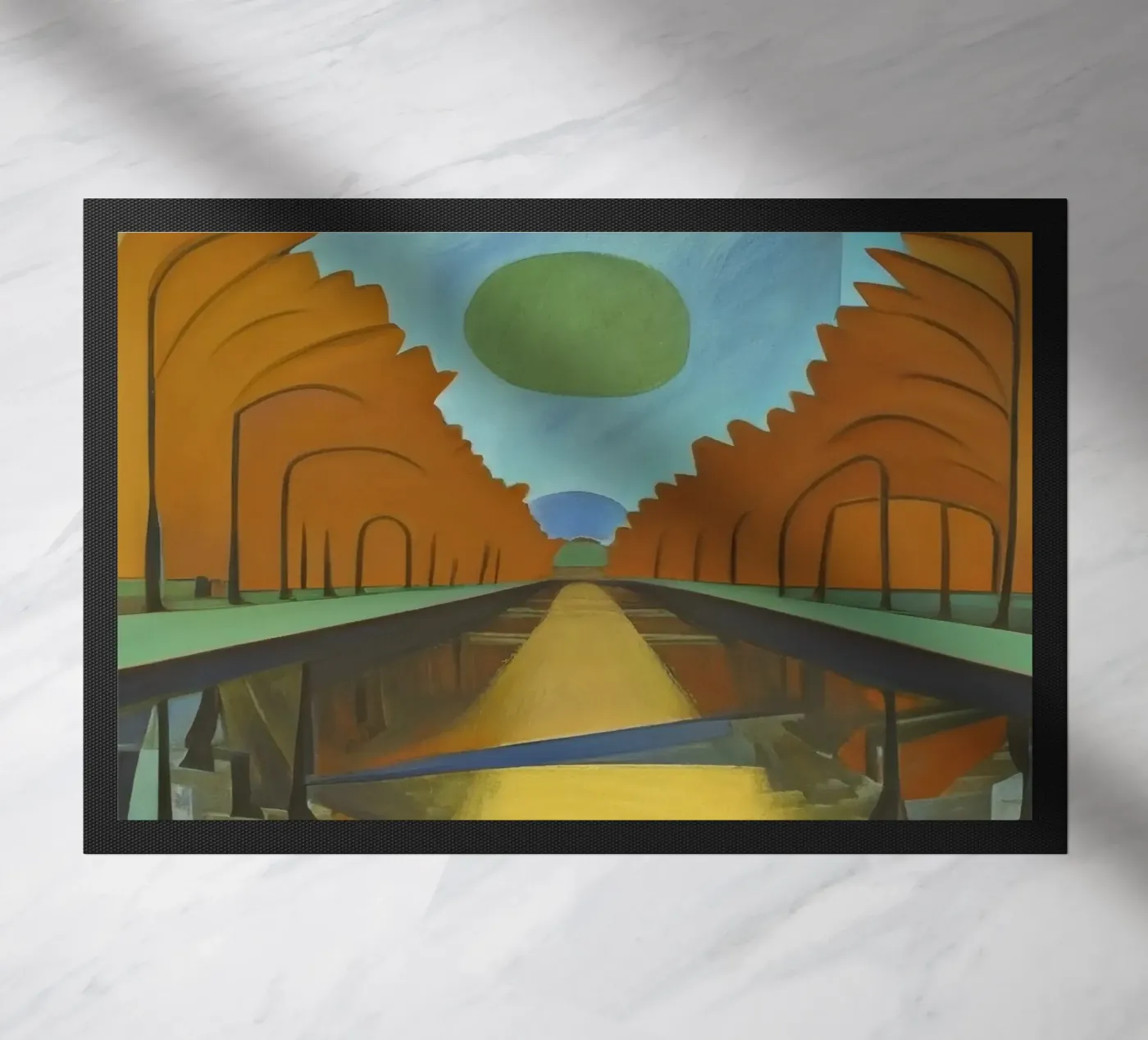 Sightseeing_Excursion_Kassel_3 doormat by Abstract Art by LK