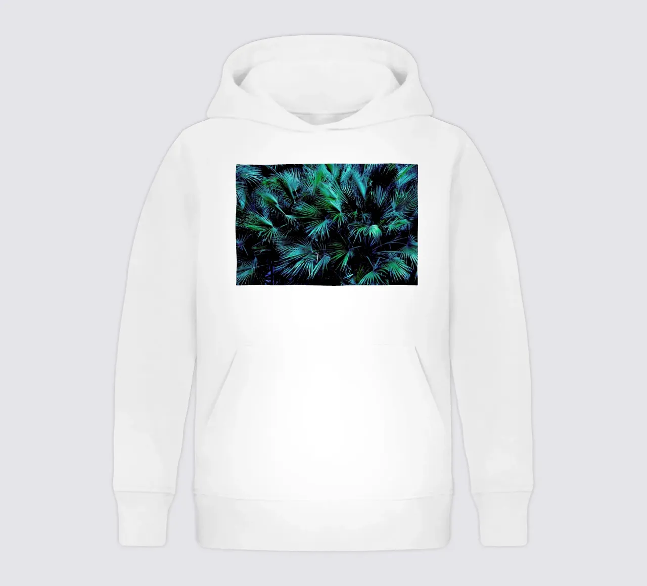 Amoung the Palm Leaves kids hoodie by Victoria Frost