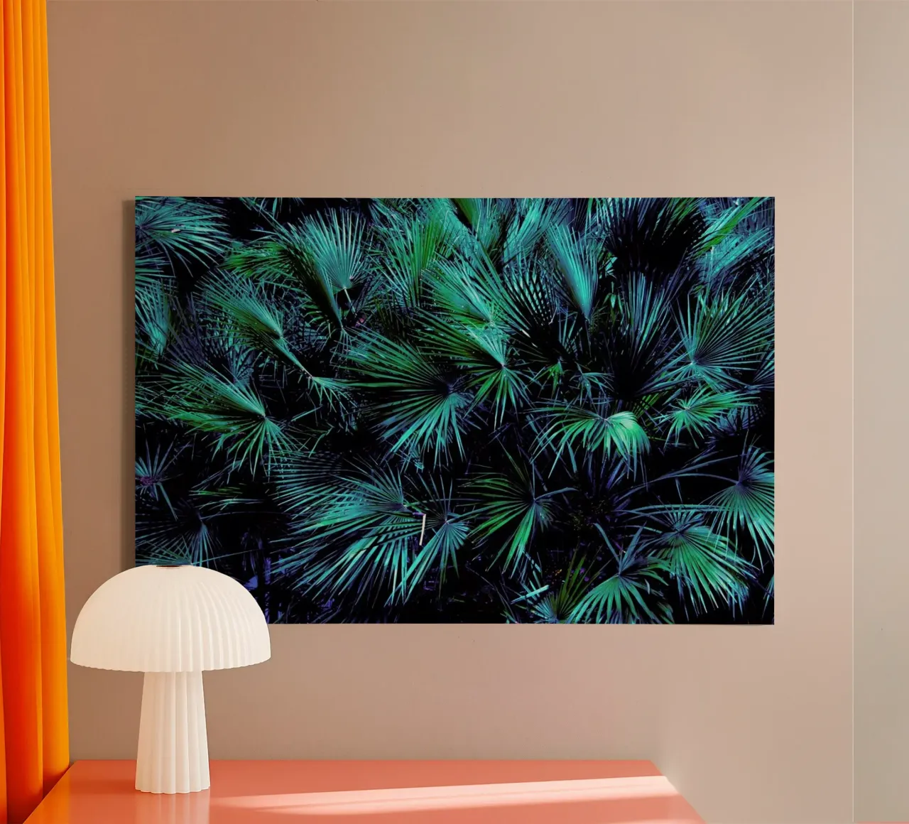 Amoung the Palm Leaves tela con Cornice a cassetta da Victoria Frost