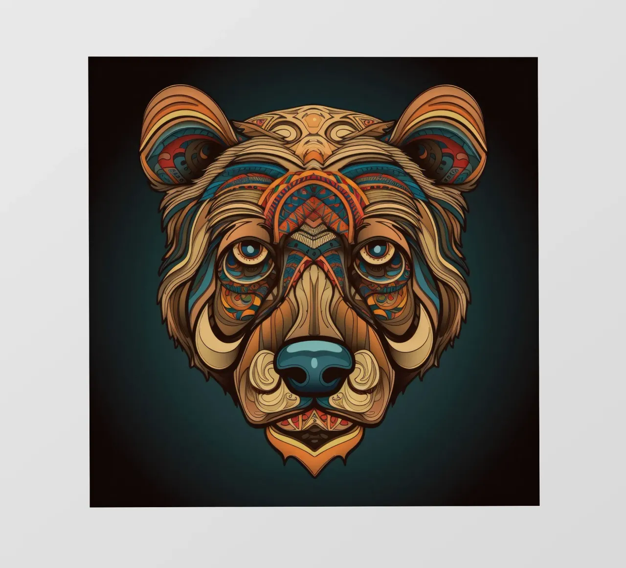Tatoo Orso Marrone pellicola backlit da Animal Portraits