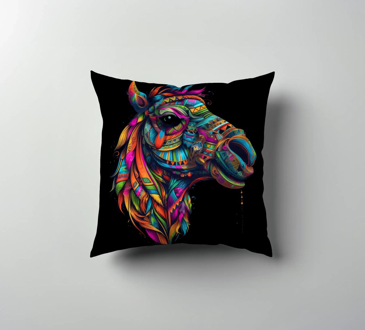 Tatoo Camel cuscino da Animal Portraits