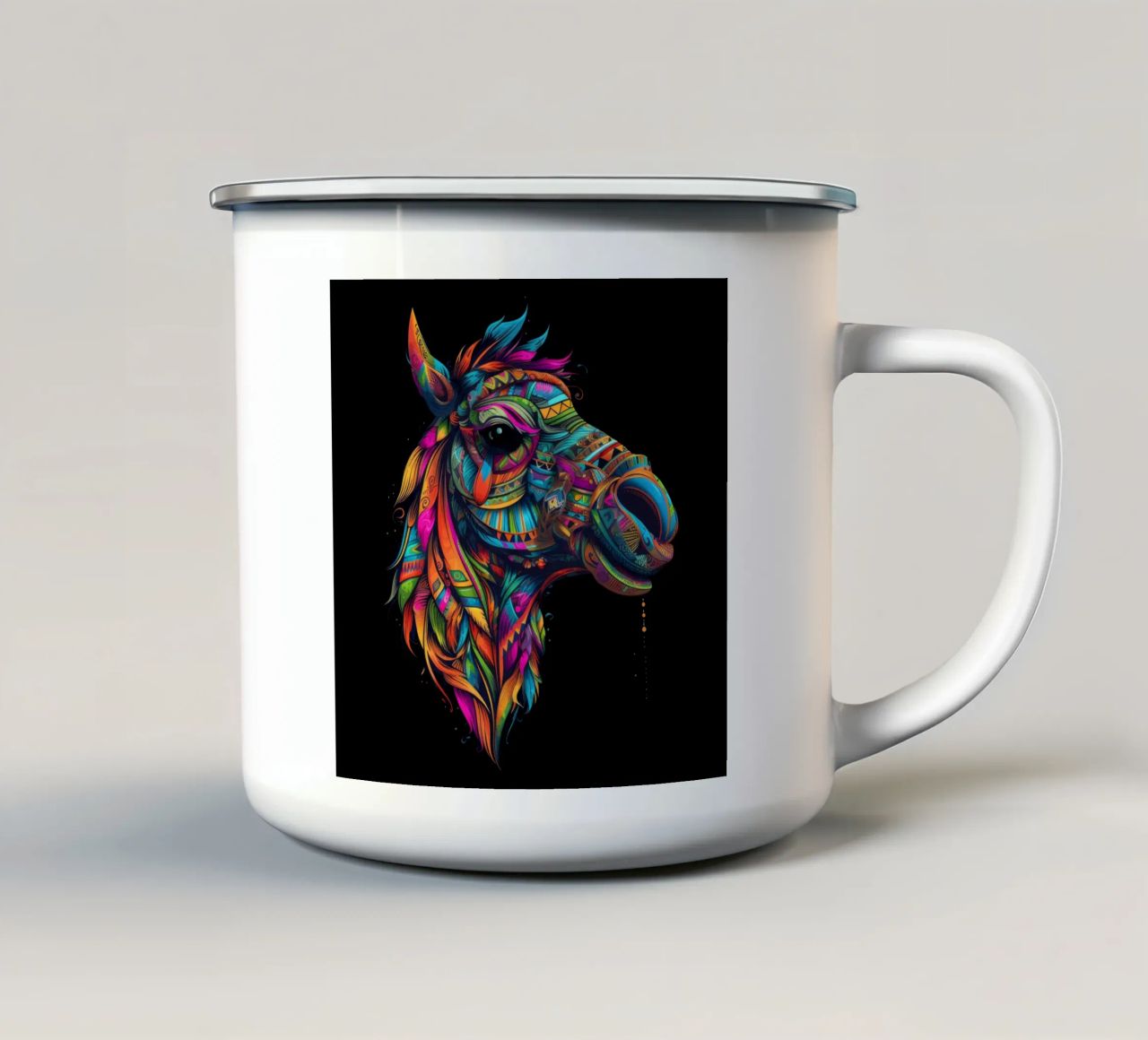 Tatoo Camel tazza in smalto da Animal Portraits