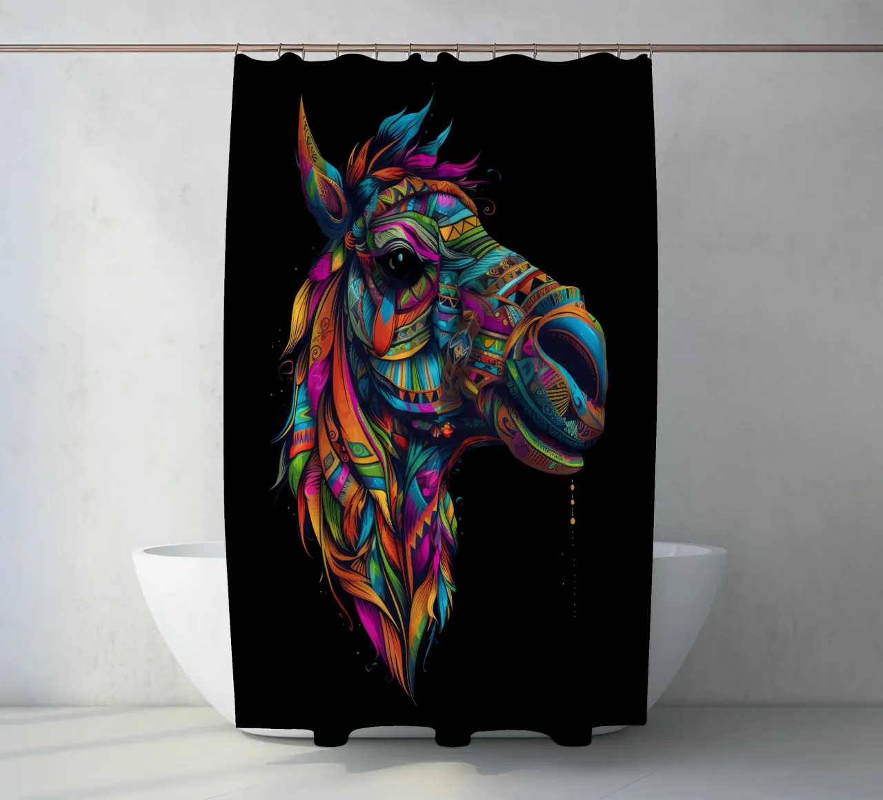 Tatoo Camel tenda da doccia da Animal Portraits