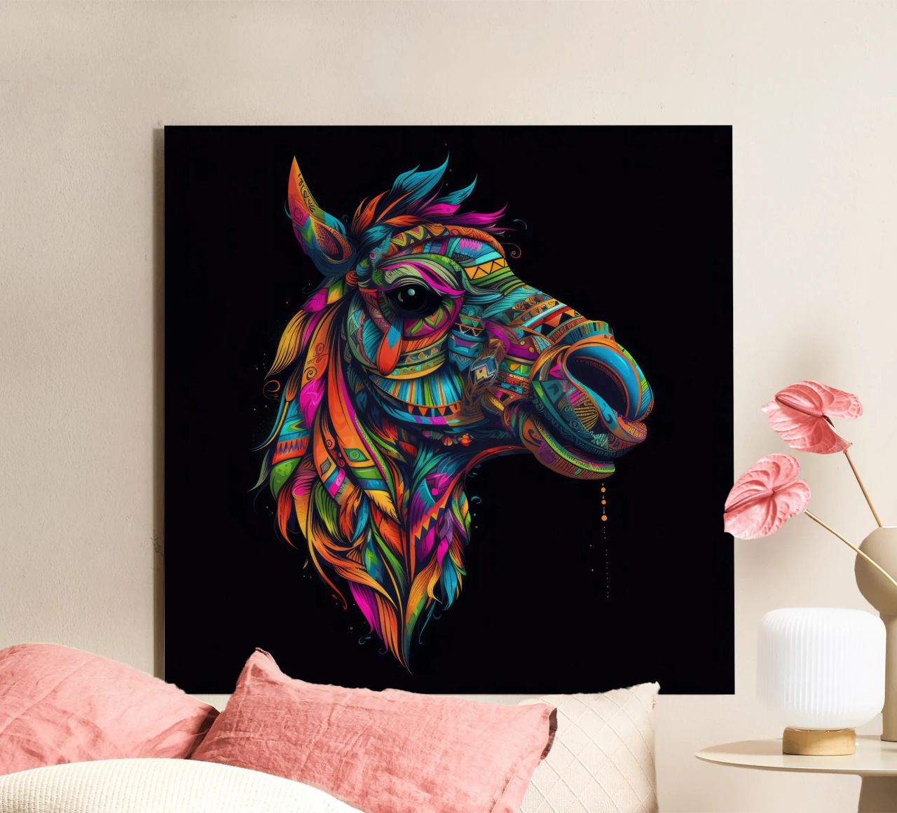 Tatoo Camel alluminio dibond da Animal Portraits