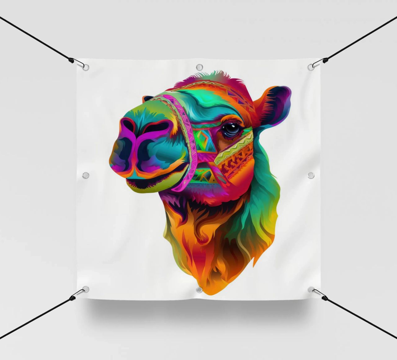 Tatoo Camel telo in pvc da Animal Portraits