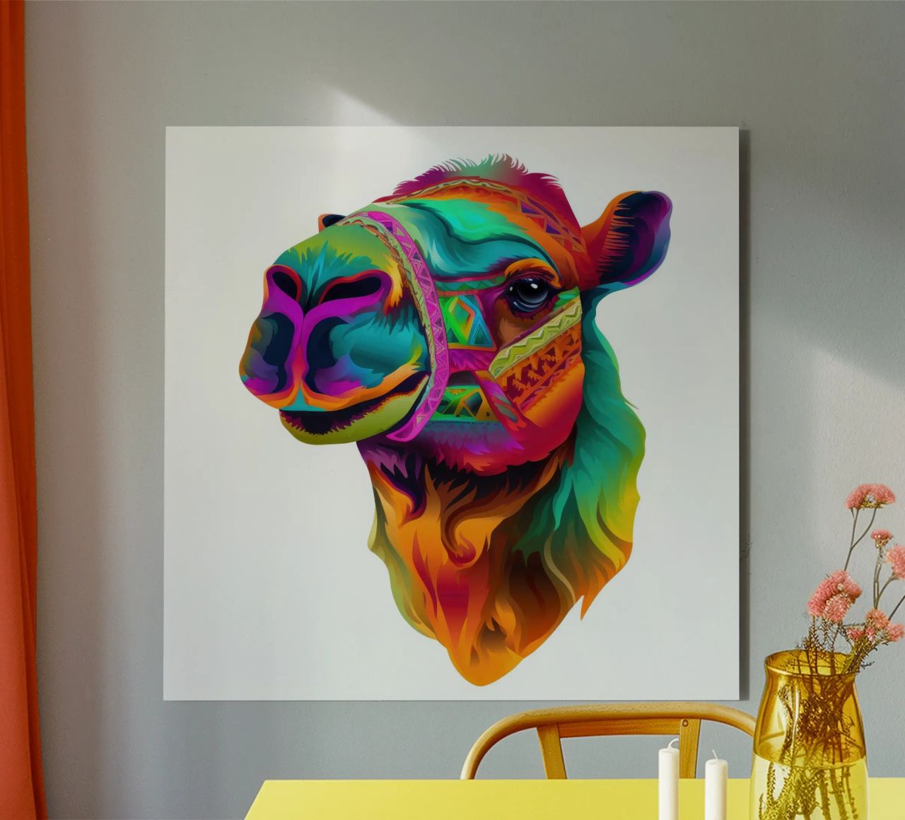 Tatoo Camel alluminio dibond da Animal Portraits