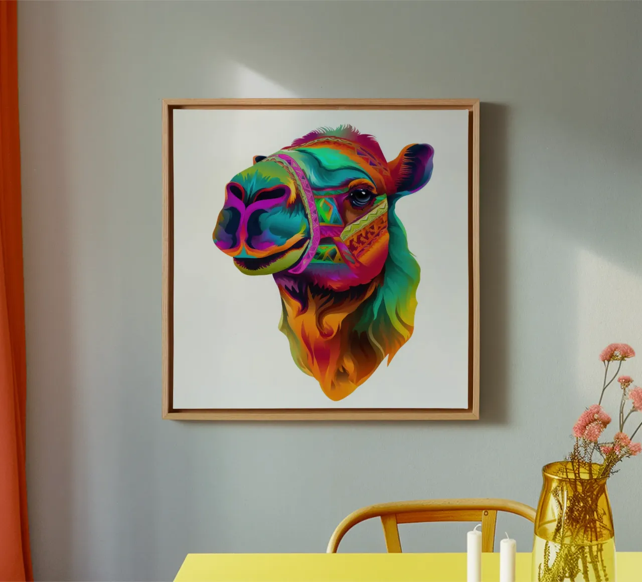 Tatoo Camel tela da Animal Portraits