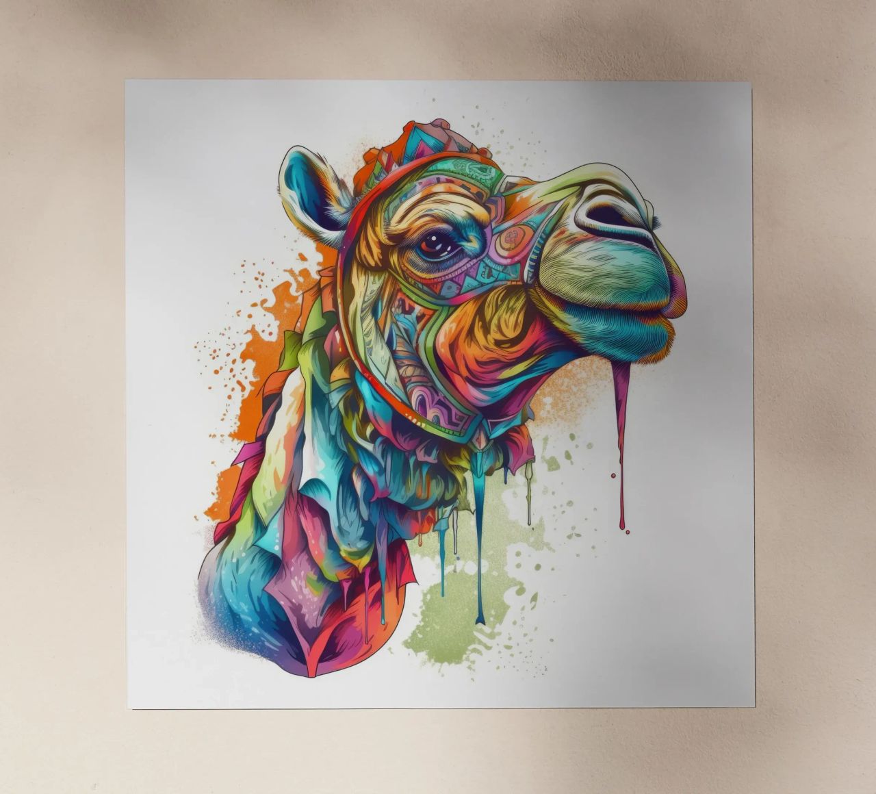 Tatoo Camel pellicola backlit da Animal Portraits