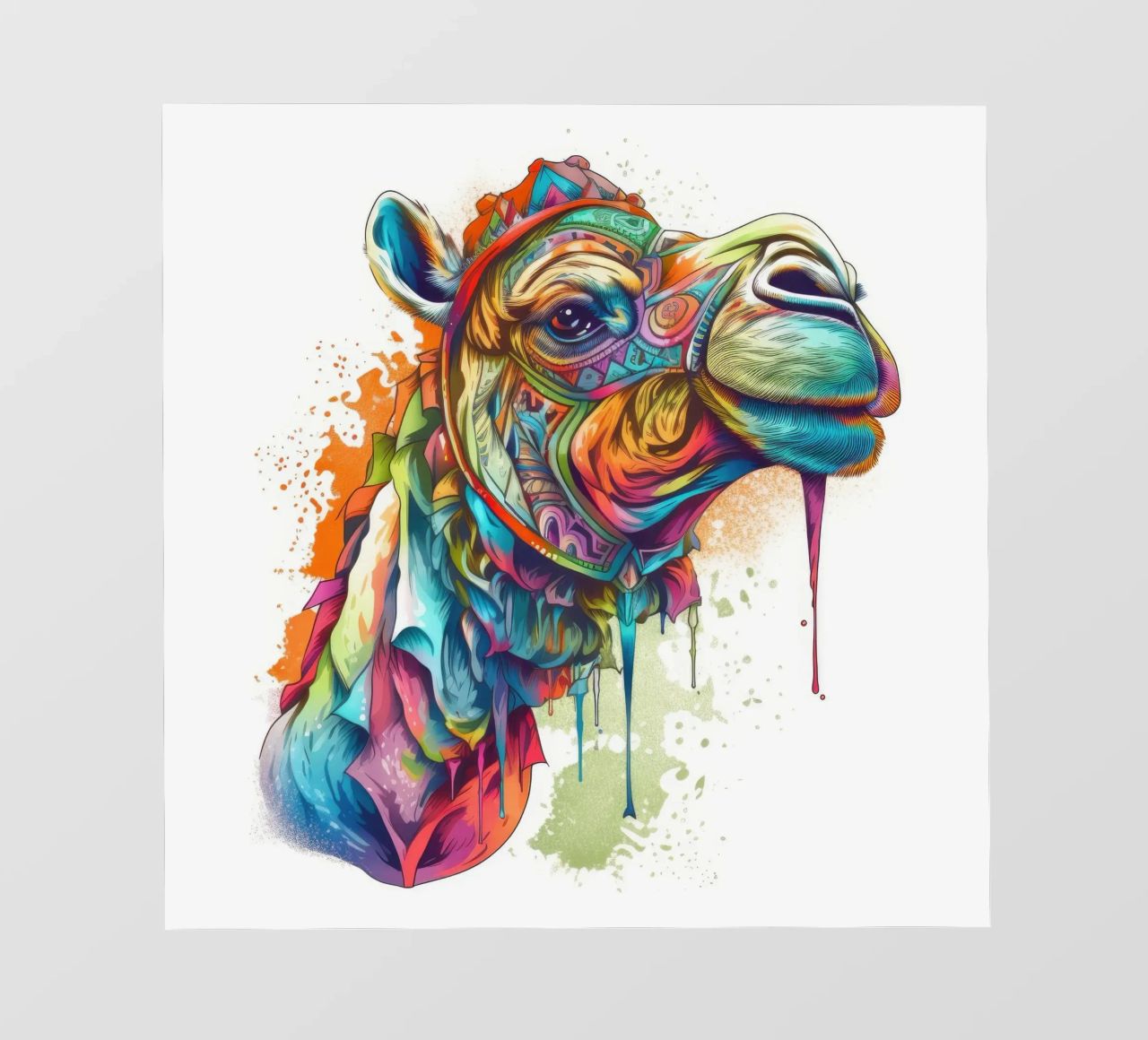 Tatoo Camel pellicola backlit da Animal Portraits