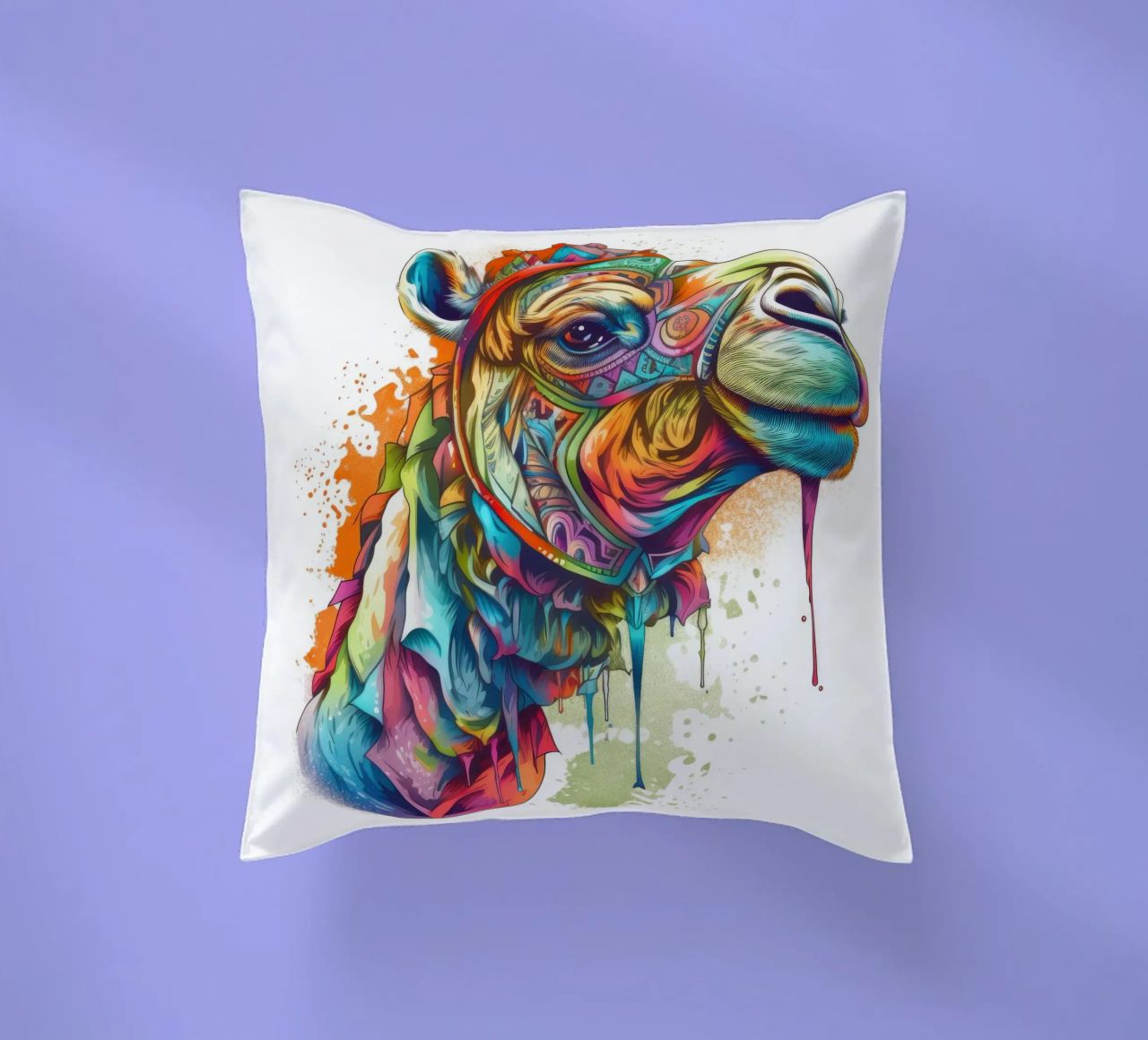 Tatoo Camel cuscino da Animal Portraits