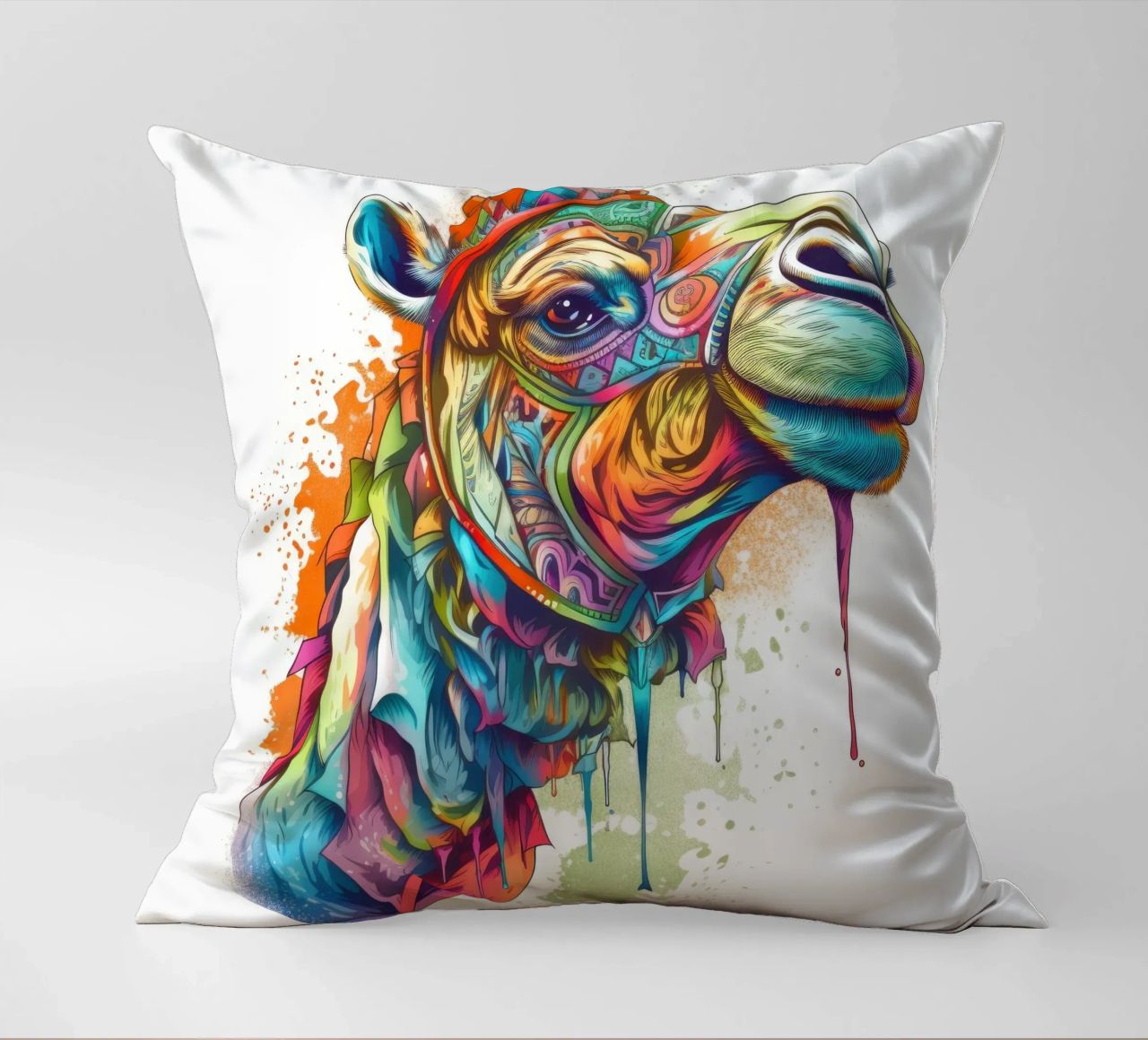 Tatoo Camel cuscino da Animal Portraits