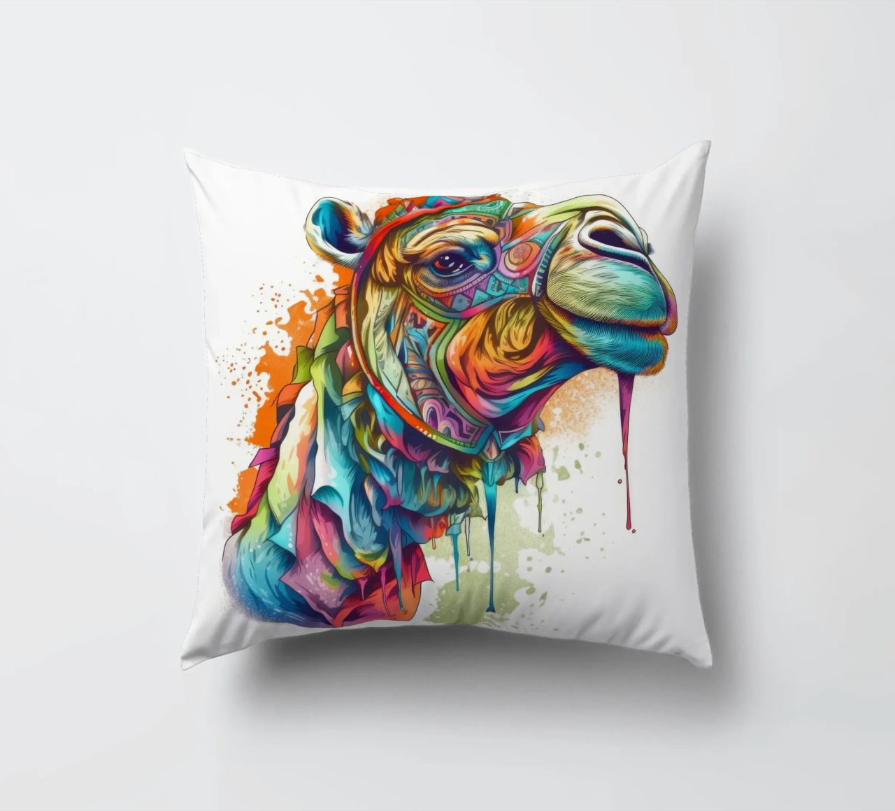 Tatoo Camel cuscino da Animal Portraits