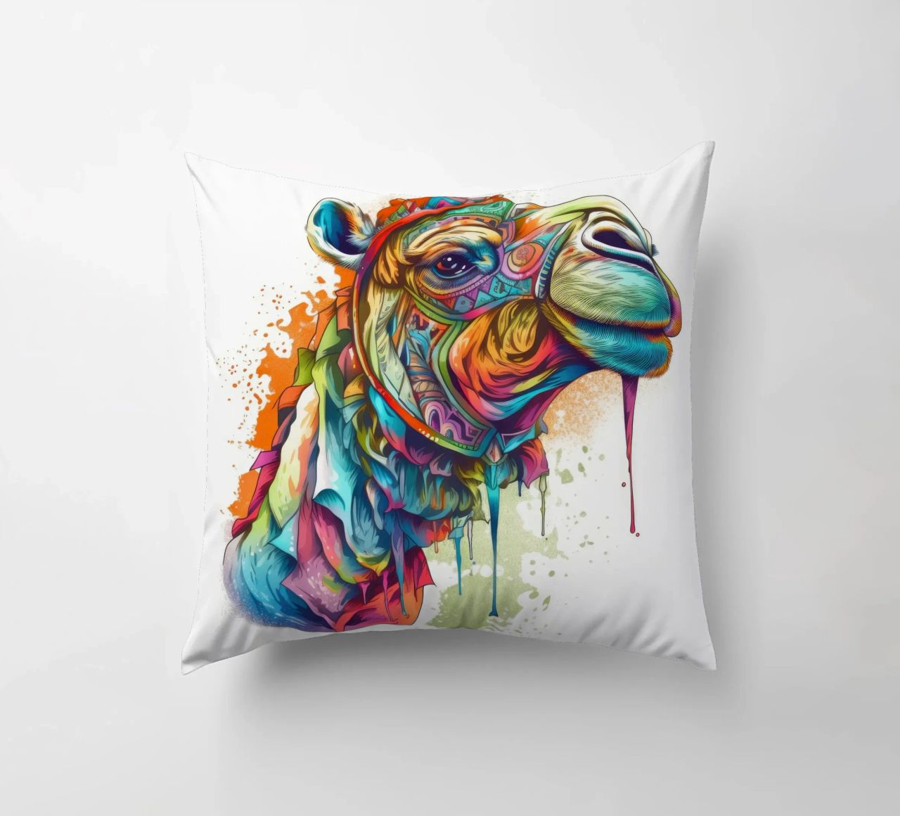 Tatoo Camel cuscino da Animal Portraits