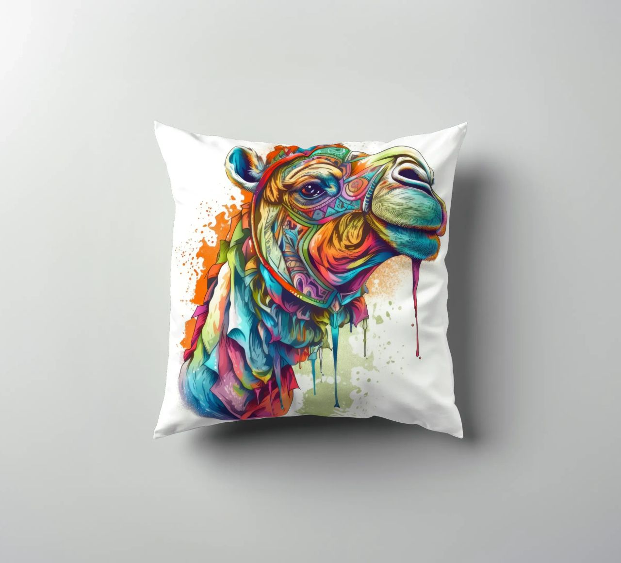 Tatoo Camel cuscino da Animal Portraits