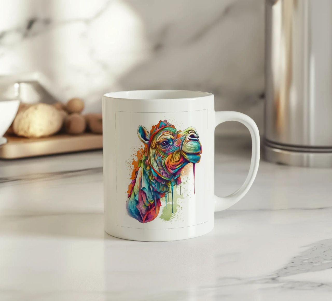 Tatoo Camel tazza in ceramica da Animal Portraits
