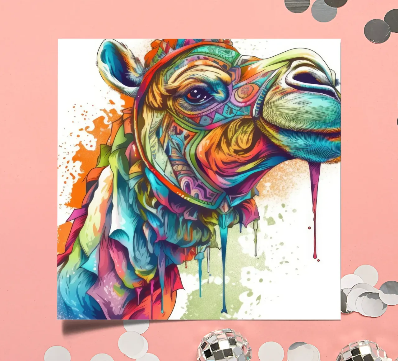 Tatoo Camel foglio adesivo da Animal Portraits