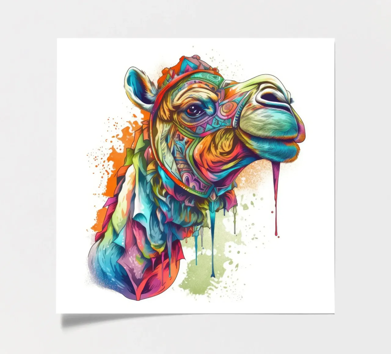Tatoo Camel foglio adesivo da Animal Portraits