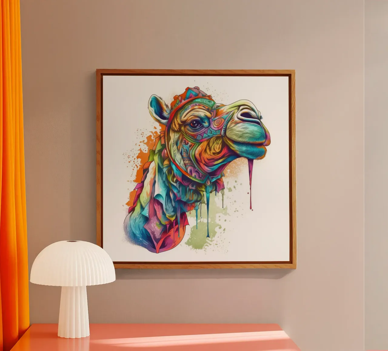 Tatoo Camel plexiglass da Animal Portraits
