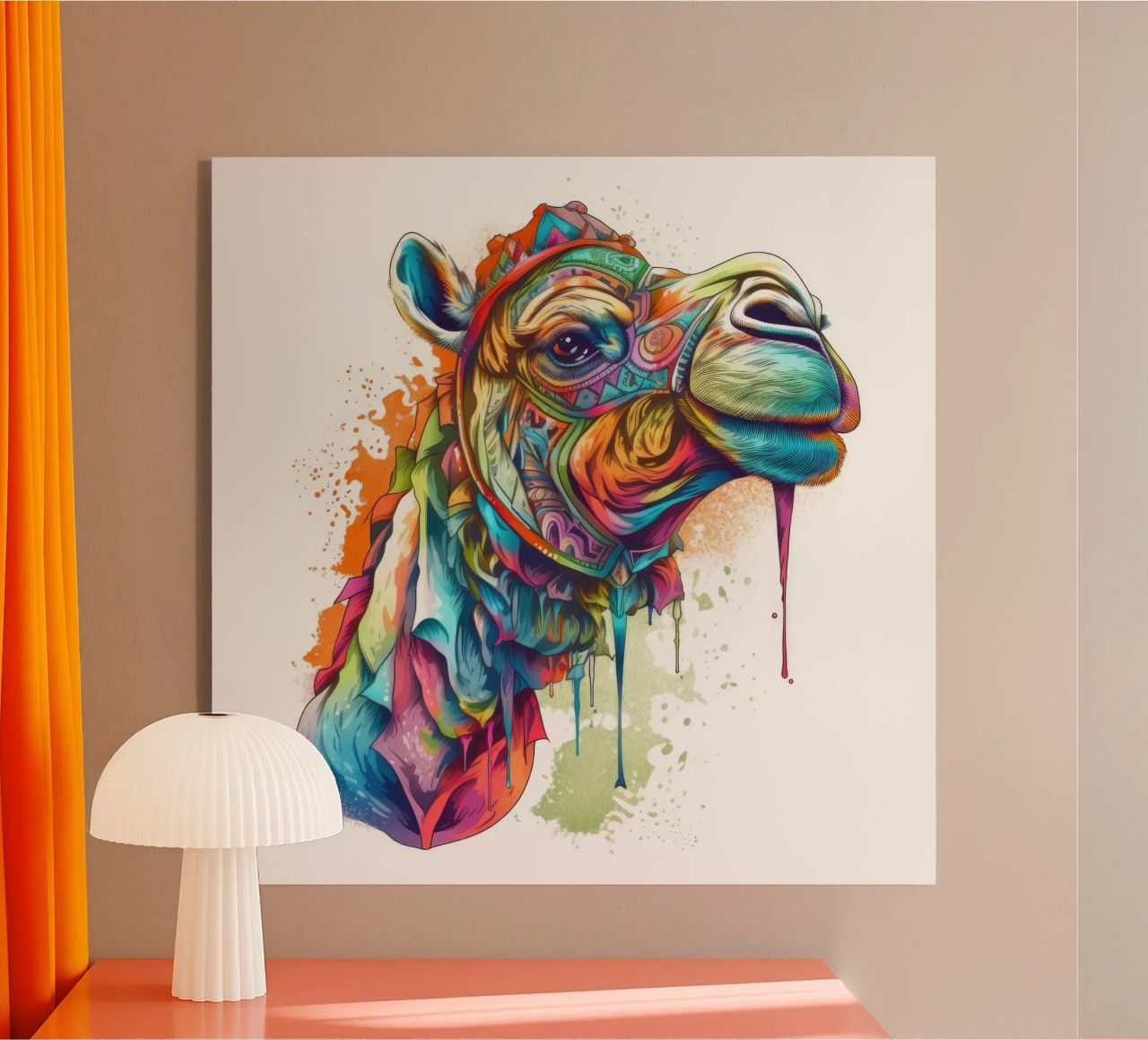 Tatoo Camel plexiglass da Animal Portraits