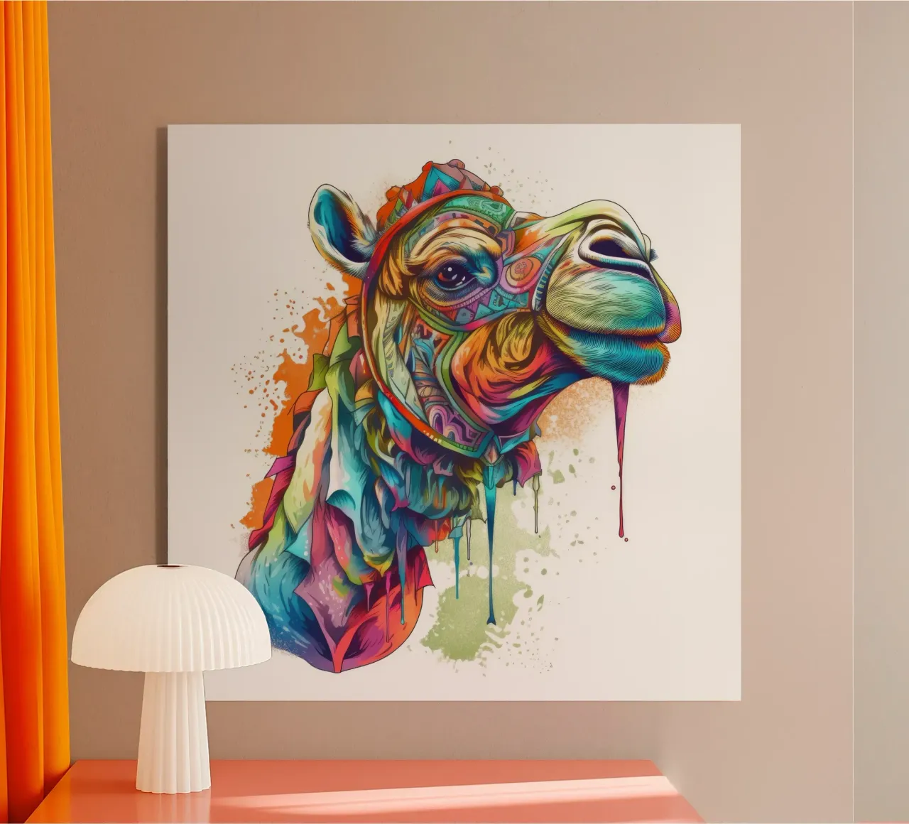 Tatoo Camel plexiglass da Animal Portraits