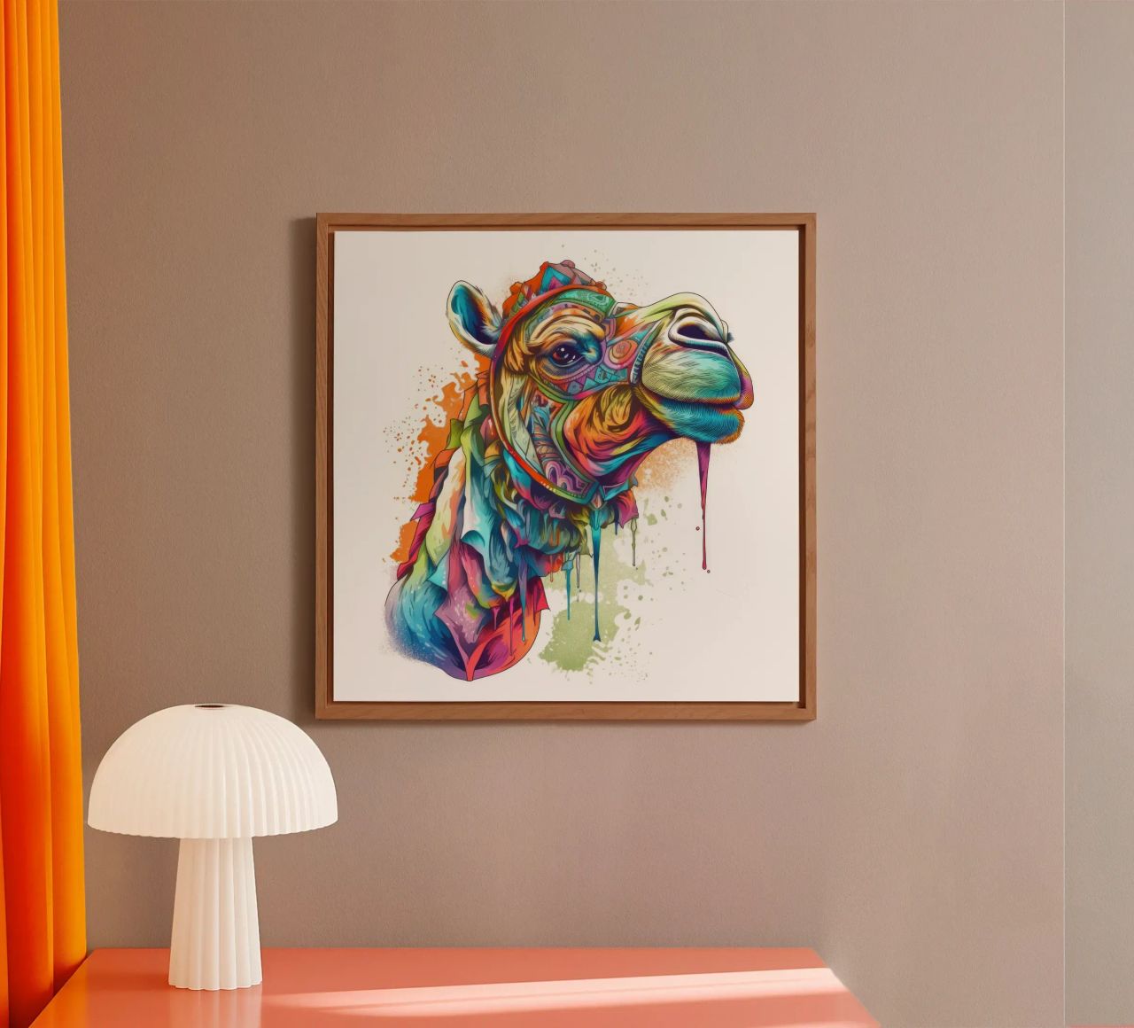 Tatoo Camel alluminio dibond da Animal Portraits