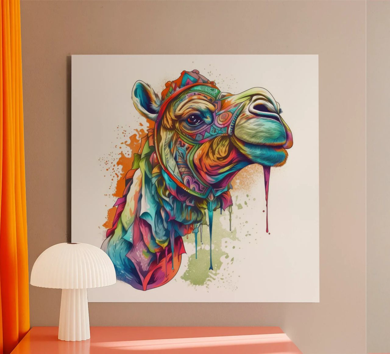 Tatoo Camel alluminio dibond da Animal Portraits
