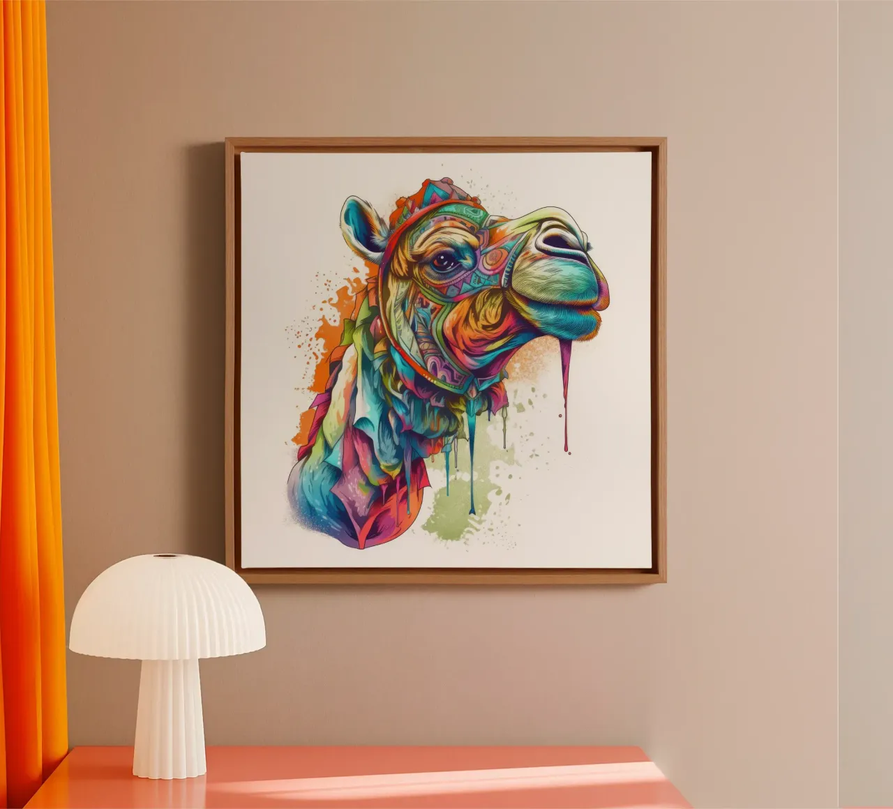Tatoo Camel tela da Animal Portraits