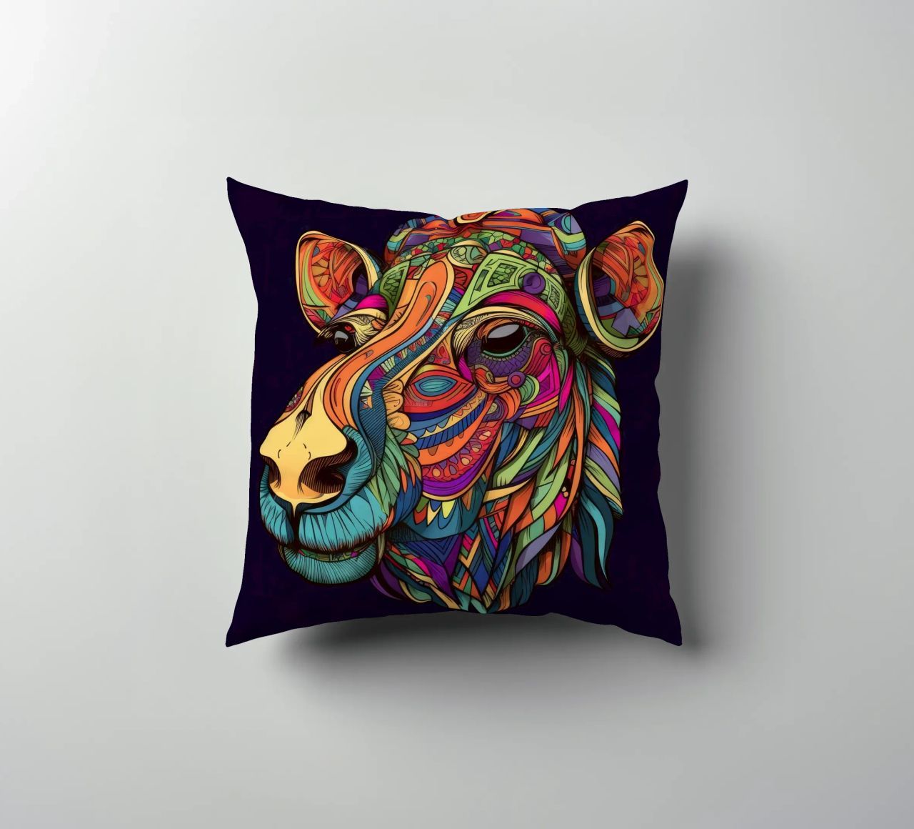 Tatoo Camel cuscino da Animal Portraits