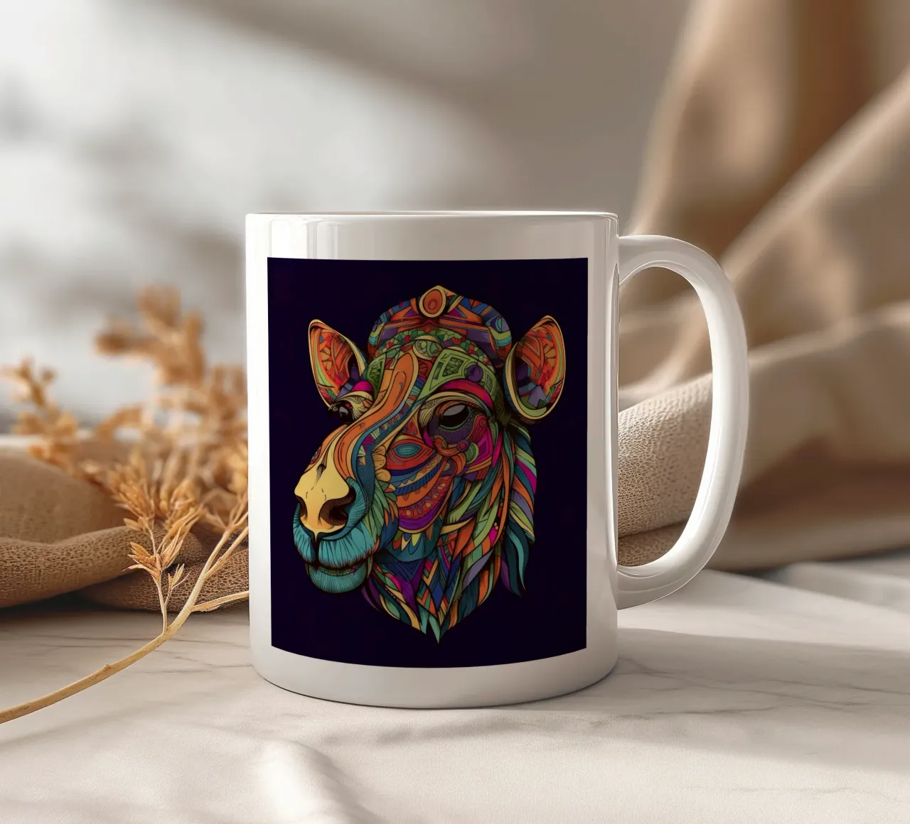 Tatoo Camel mug en céramique de Animal Portraits