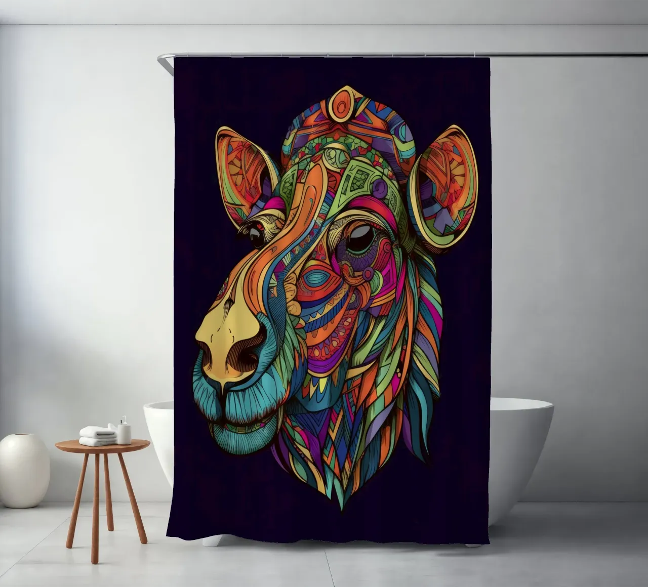 Tatoo Camel tenda da doccia da Animal Portraits