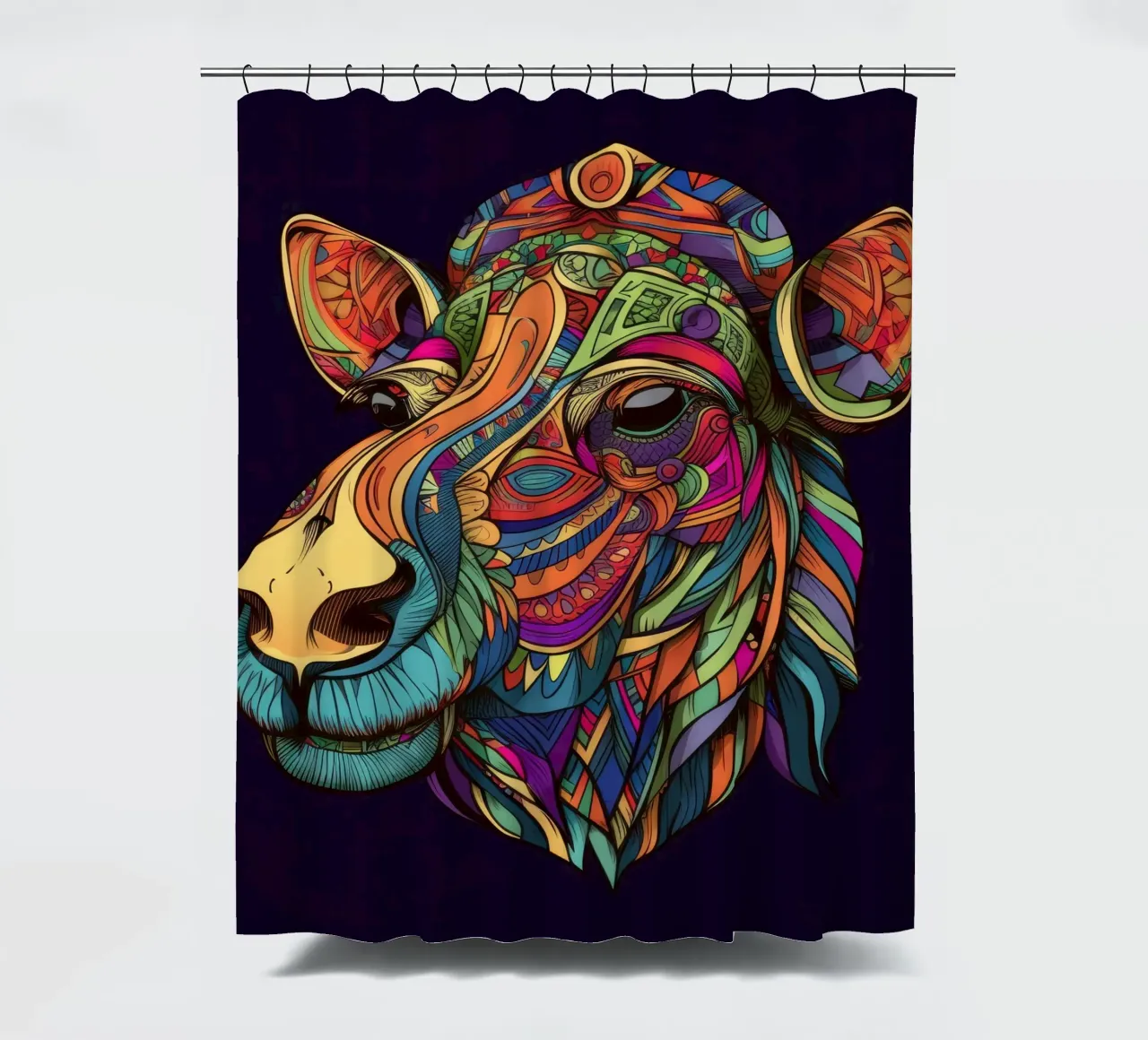 Tatoo Camel tenda da doccia da Animal Portraits