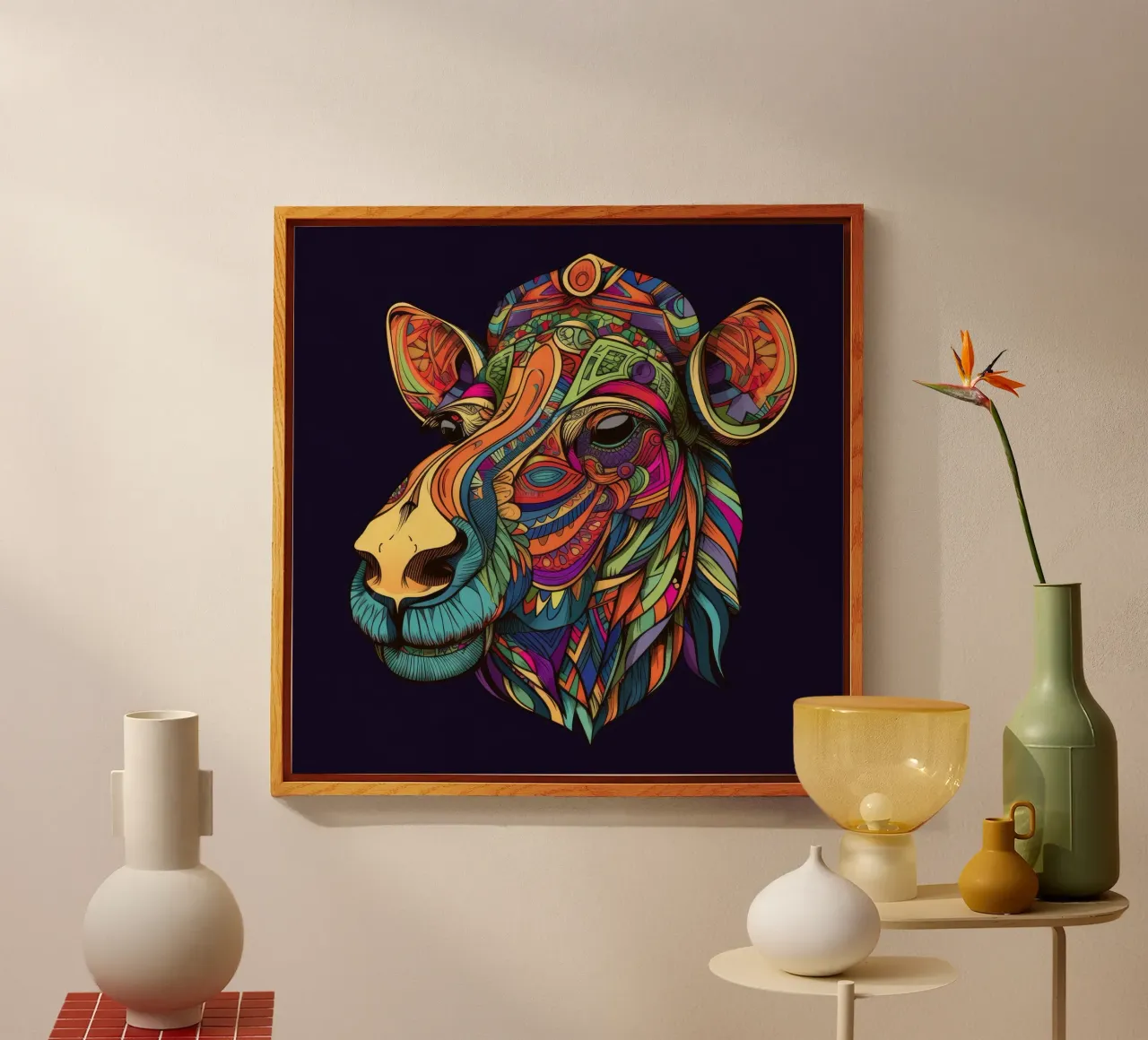 Tatoo Camel acrylic glass by Animal Portraits