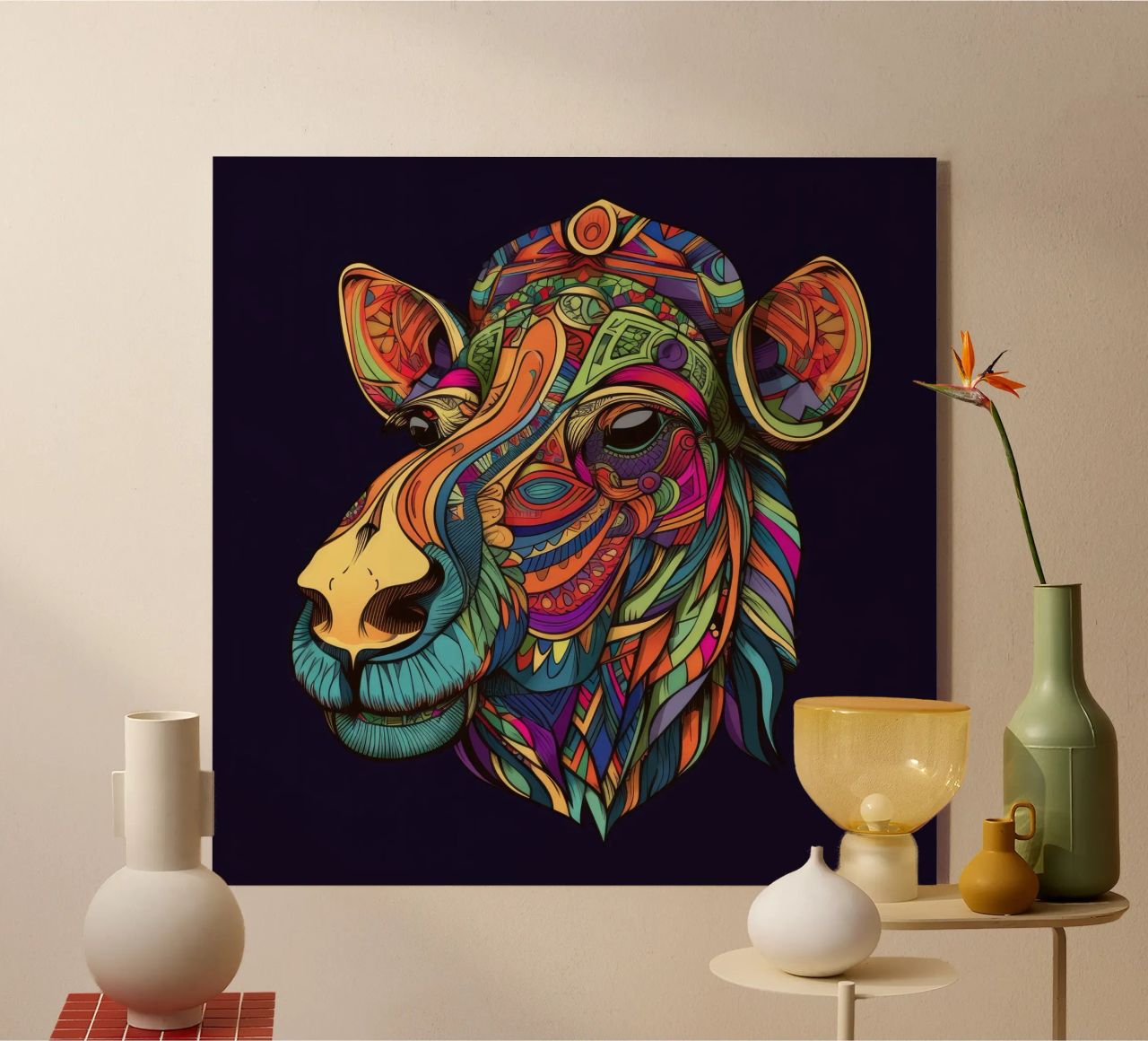 Tatoo Camel plexiglass da Animal Portraits