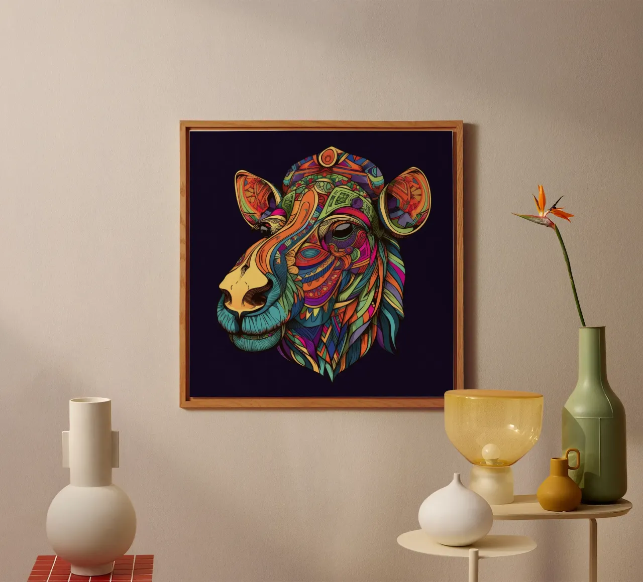 Tatoo Camel alluminio dibond da Animal Portraits