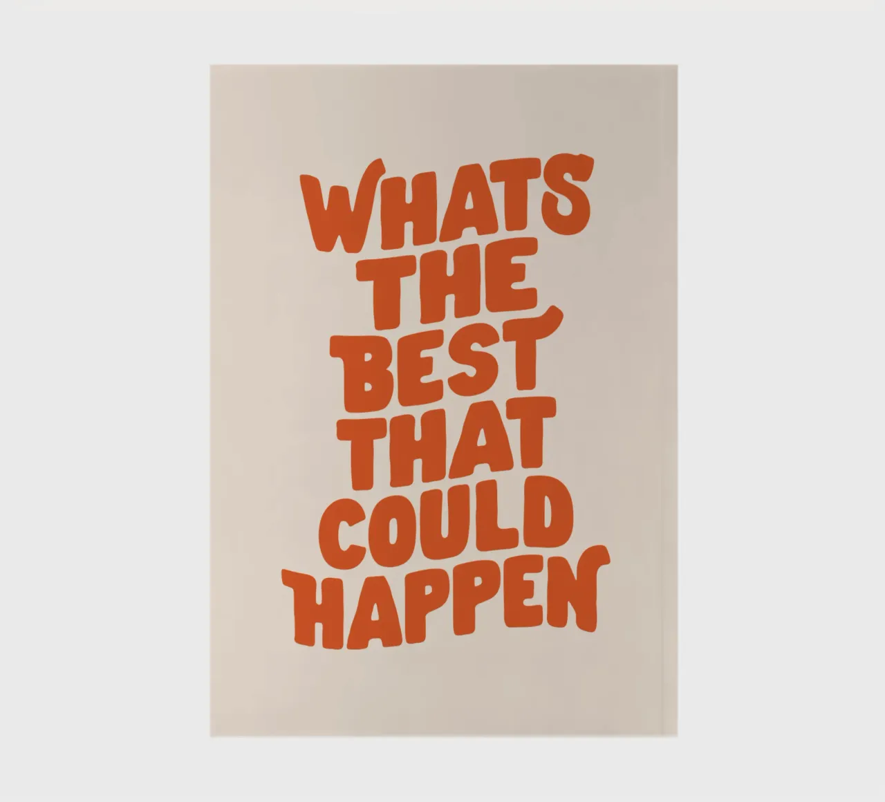 ¿Qué es lo mejor que puede pasar? cuaderno de THE MOTIVATED TYPE