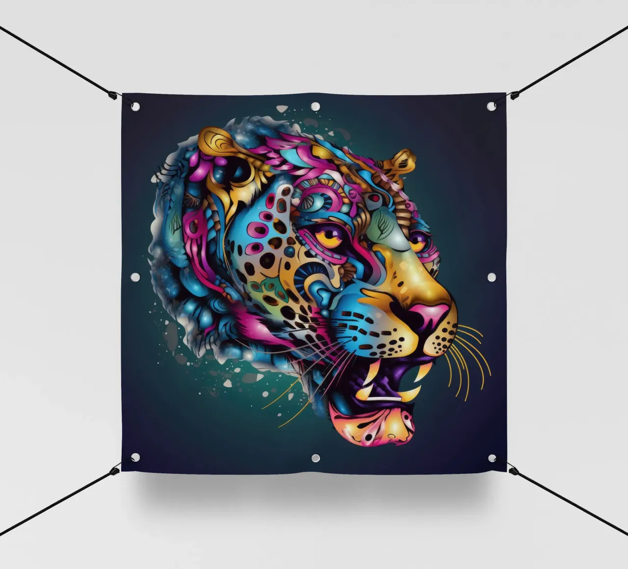 Tatoo Ghepardo telo in pvc da Animal Portraits