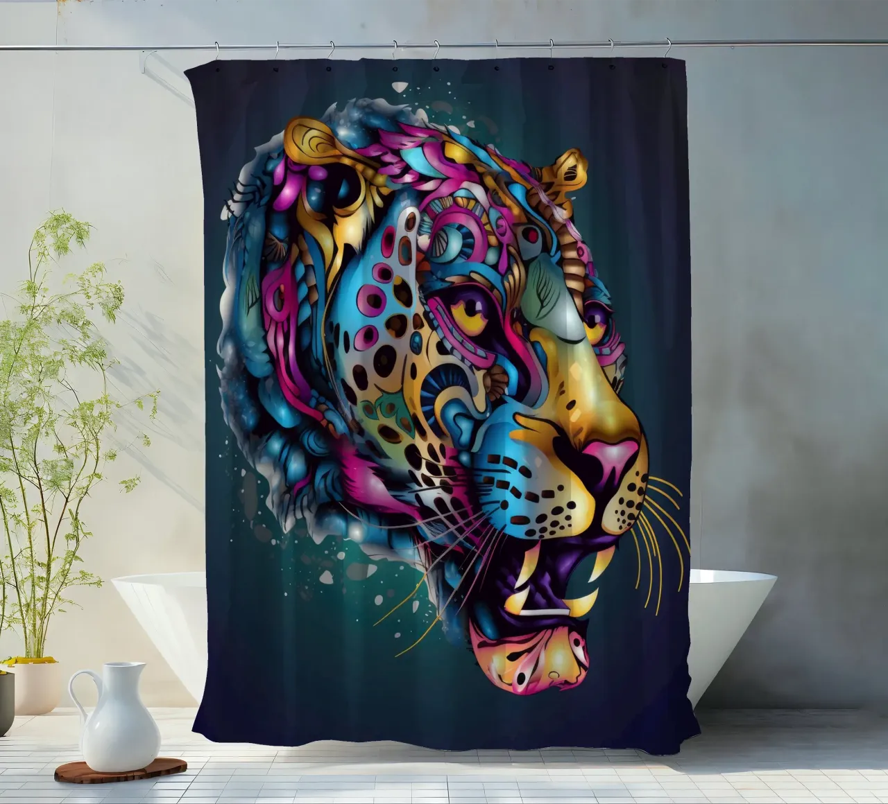 Tatoo Ghepardo tenda da doccia da Animal Portraits