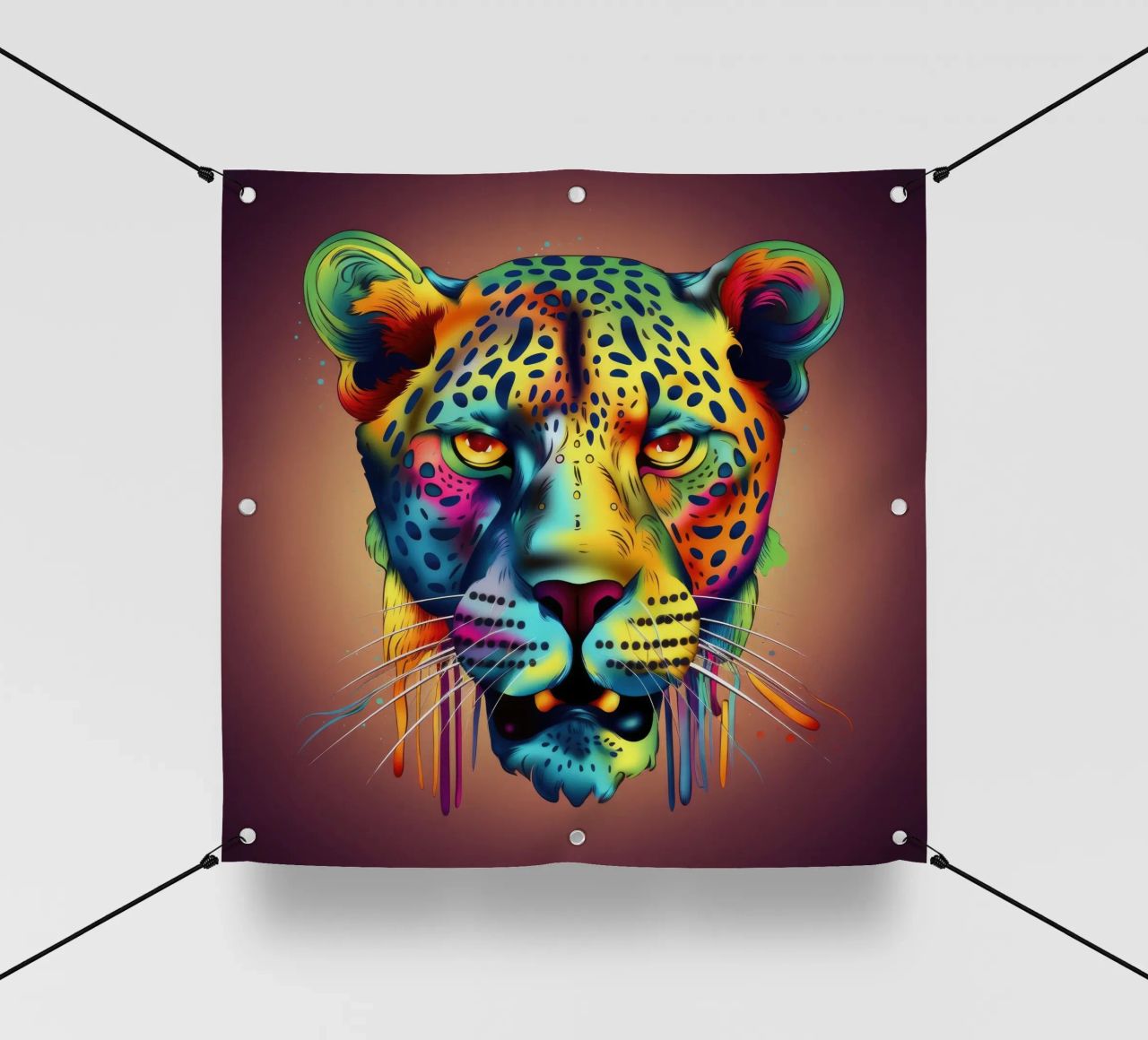Tatoo Ghepardo telo in pvc da Animal Portraits