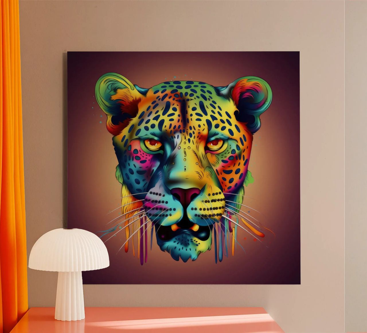 Tatoo Ghepardo alluminio dibond da Animal Portraits