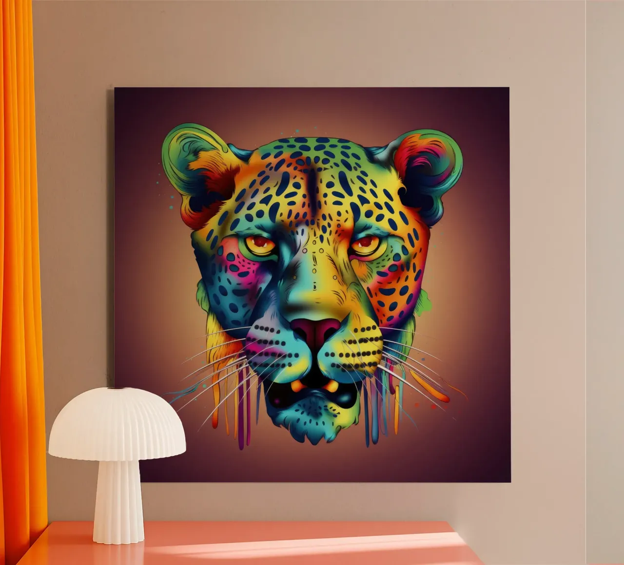 Tatoo Ghepardo alluminio dibond da Animal Portraits