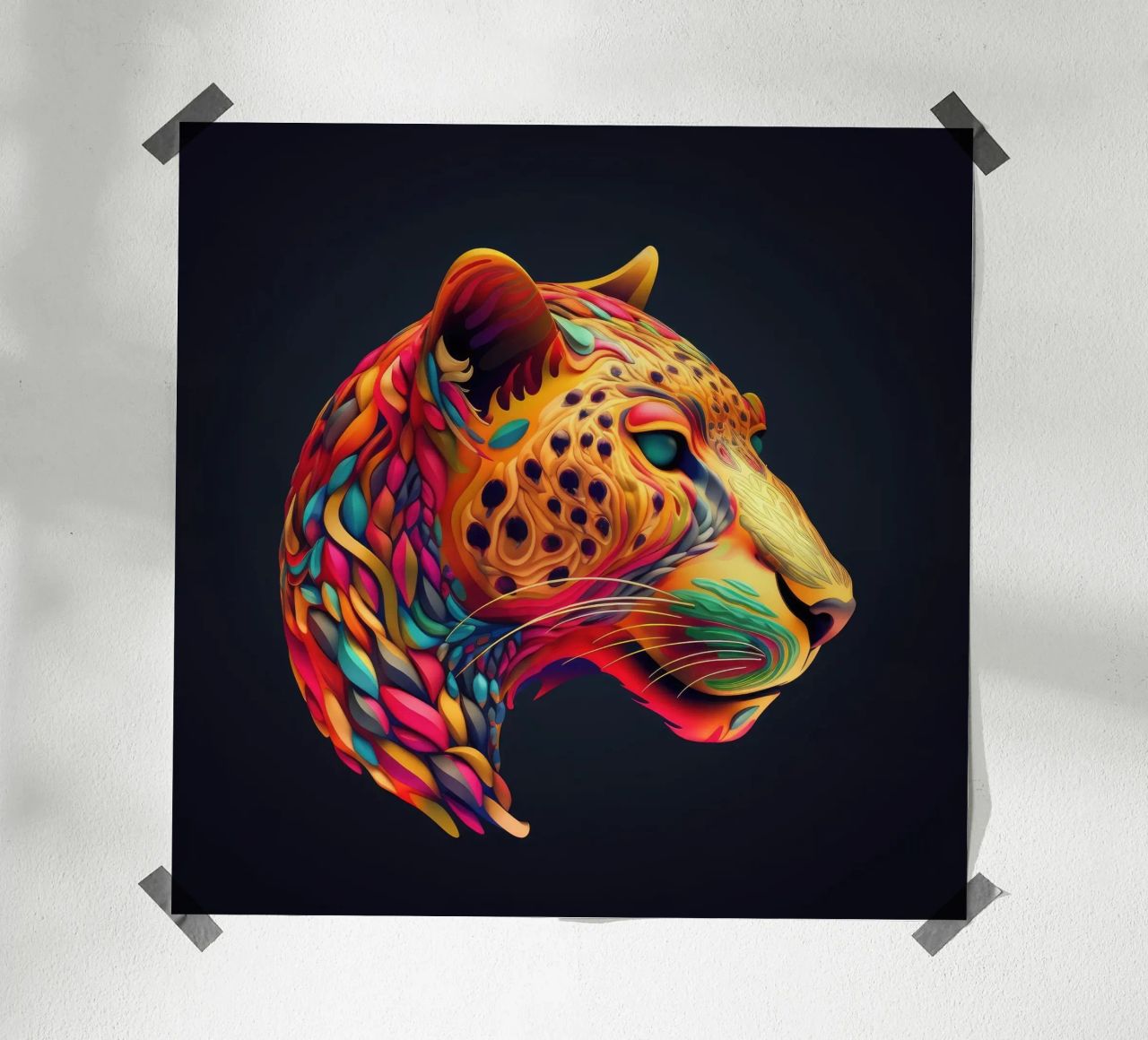 Tatoo Gepard Poster von Animal Portraits