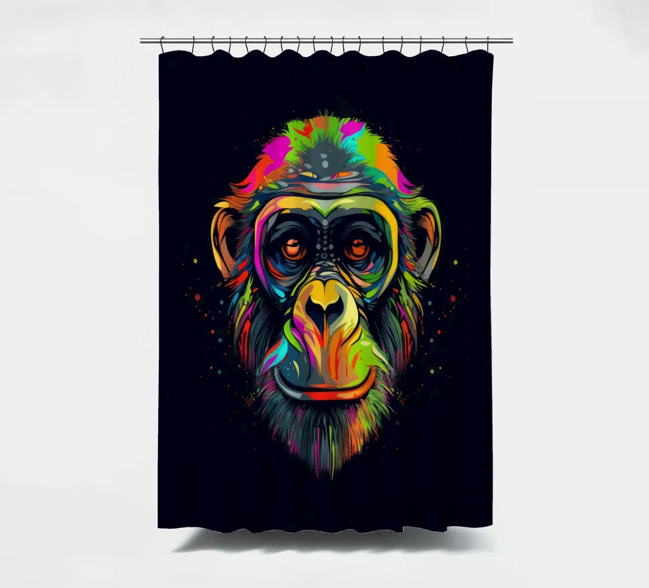 Scimpanzé Tatoo tenda da doccia da Animal Portraits