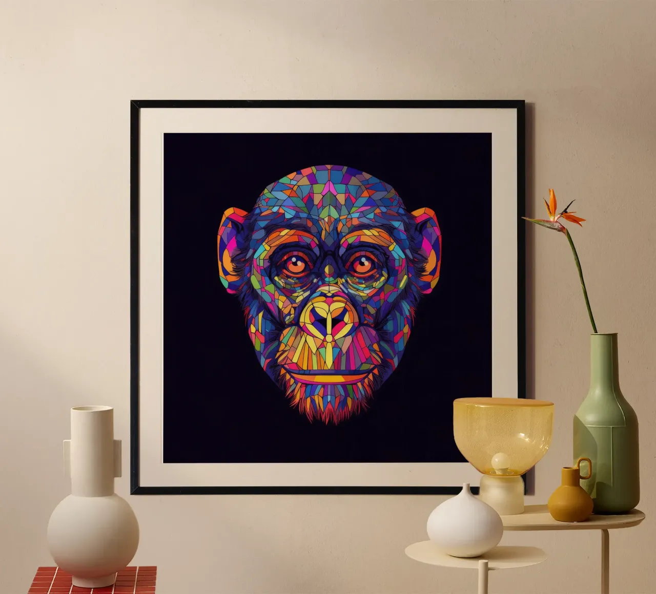 Scimpanzé Tatoo poster da Animal Portraits