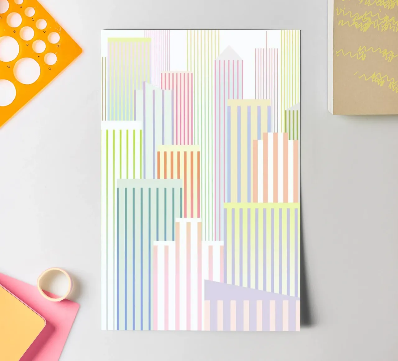 Skyscrapers I love you pack de pegatina de Angelo Cerantola