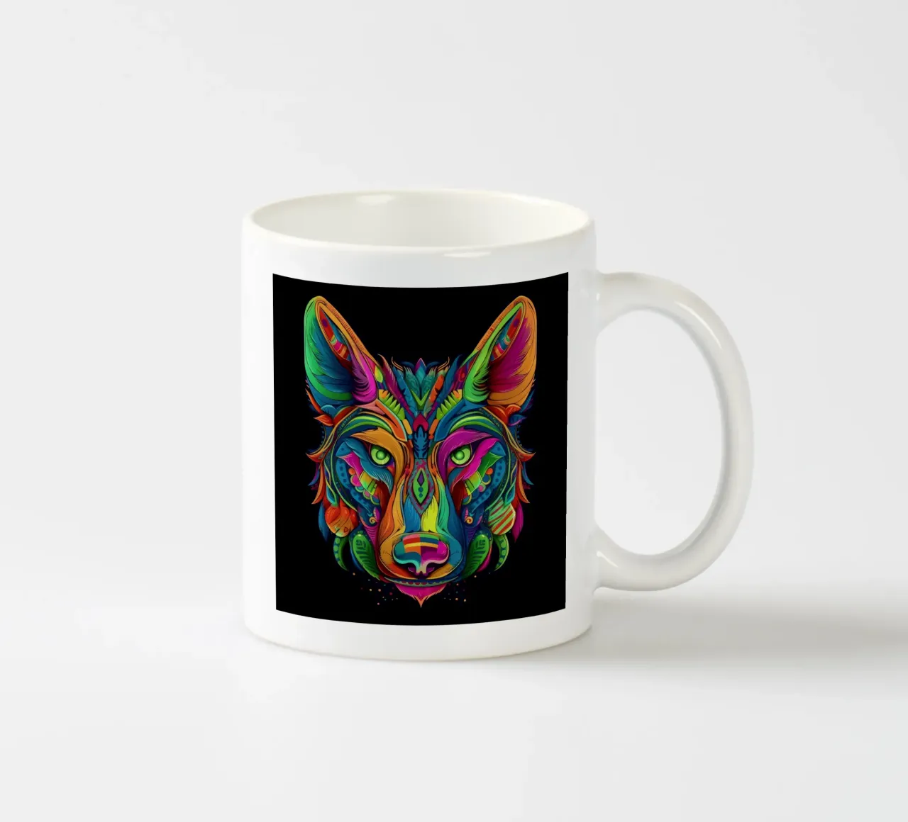 Tatoo Coyote tazza in ceramica da Animal Portraits