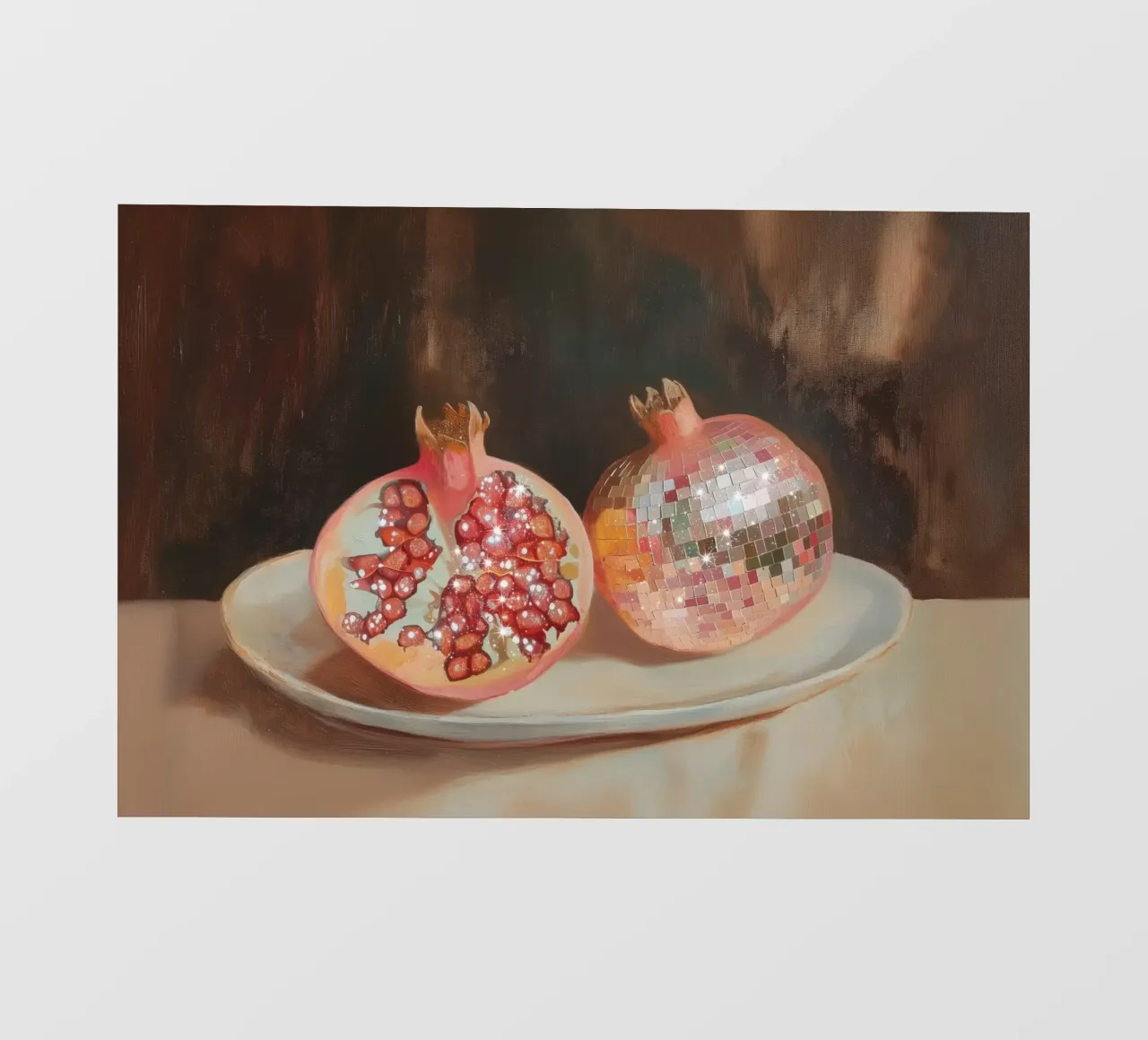 Disco Pomegranate Art telo in pvc da Melloi Art Print