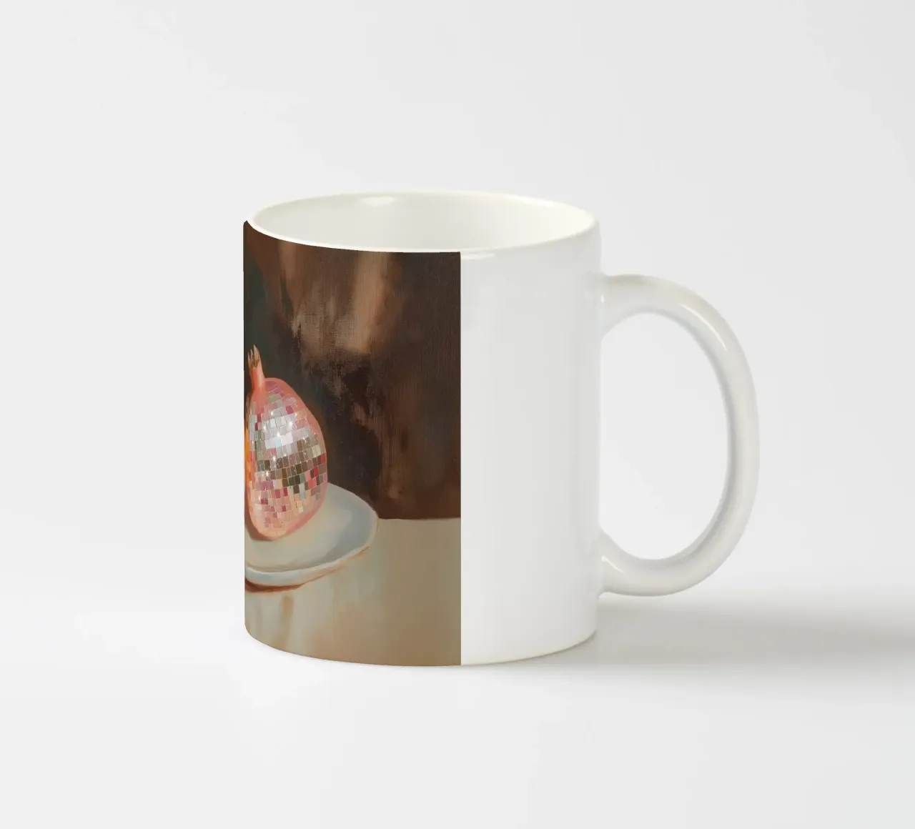 Disco Pomegranate Art tazza in ceramica da Melloi Art Print