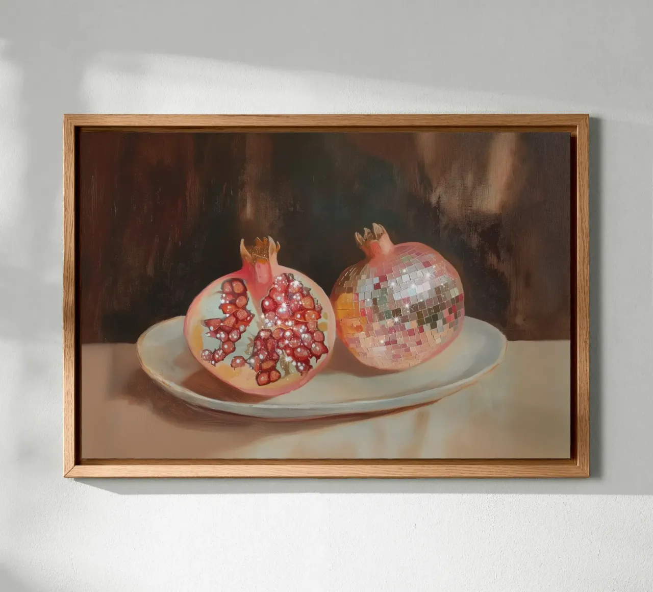 Disco Pomegranate Art alluminio dibond da Melloi Art Print