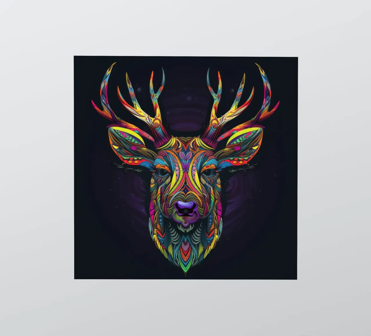 Tatoo Hert sticker van Animal Portraits